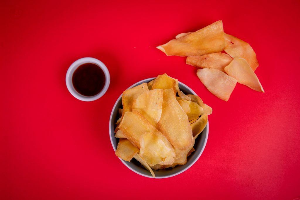 Bajan Originals Cassava Chips With Red Dip